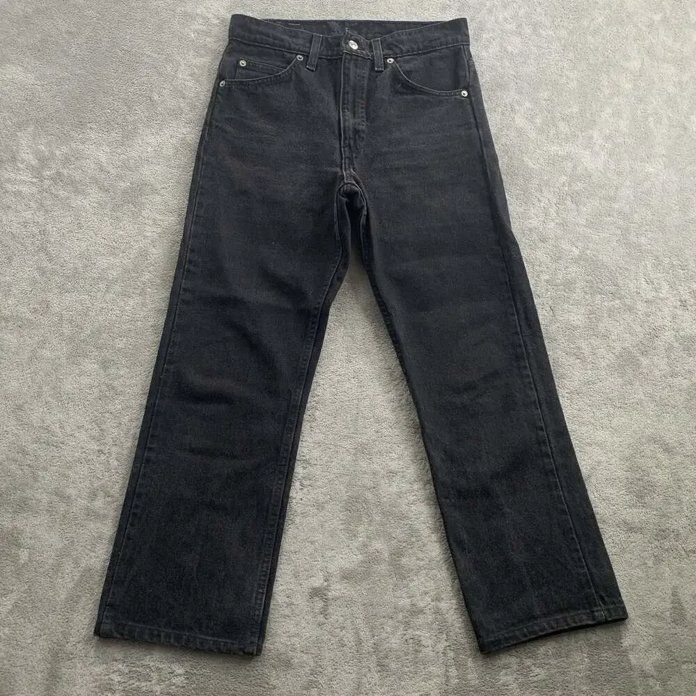Vintage Levi’s Orange Tab 505 Jeans Mens 29x26 Black Reg Fit Straight Leg Mexico